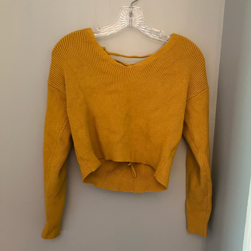 Womens cropped sweater